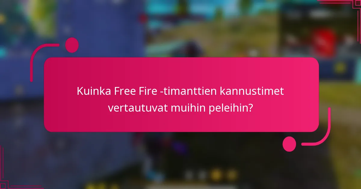 Kuinka Free Fire -timanttien kannustimet vertautuvat muihin peleihin?